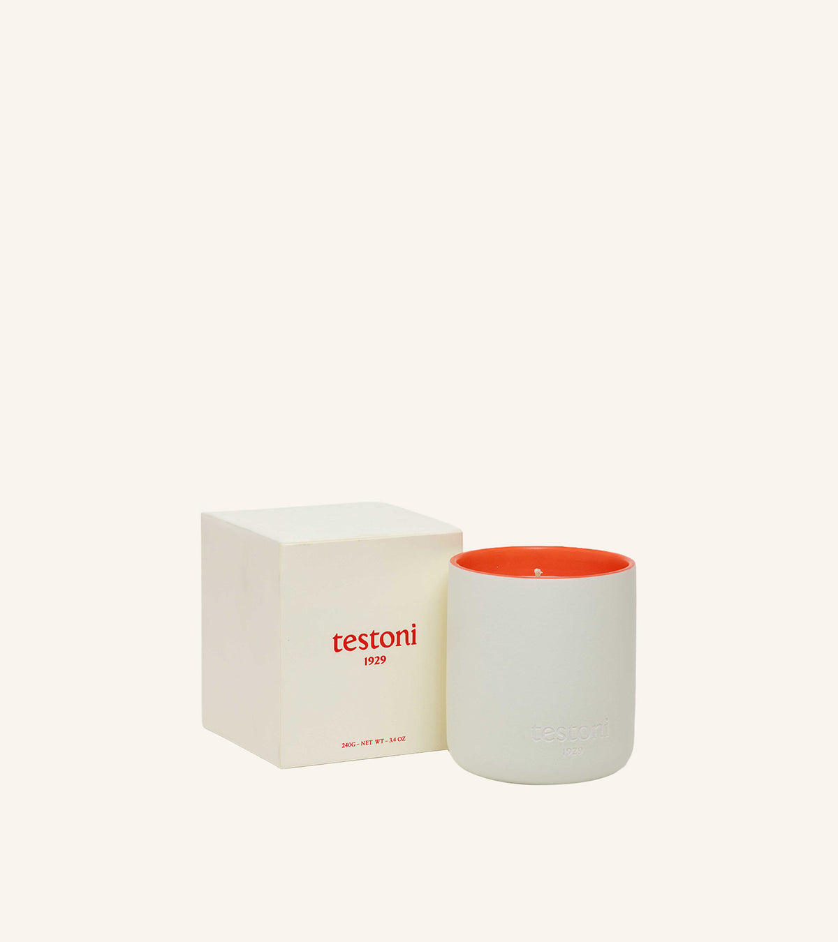 Ceramic Candle - Bergamot & Leather 240g